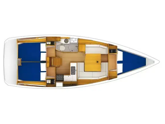 Sunsail 38 Classic, Plan image