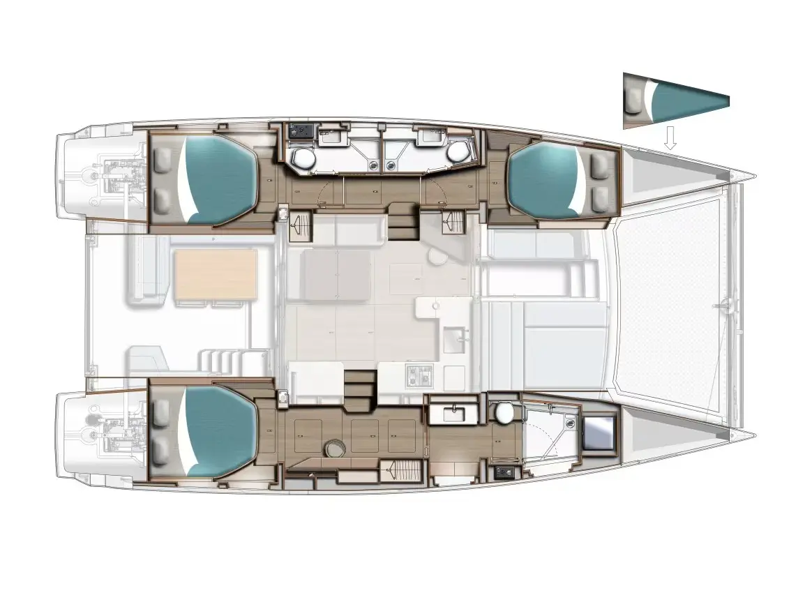 Moorings 4300 - 3 Exclusive Plus, Plan image