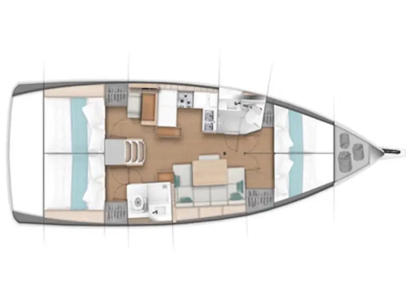 Sunsail 44 SO Classic, Plan image