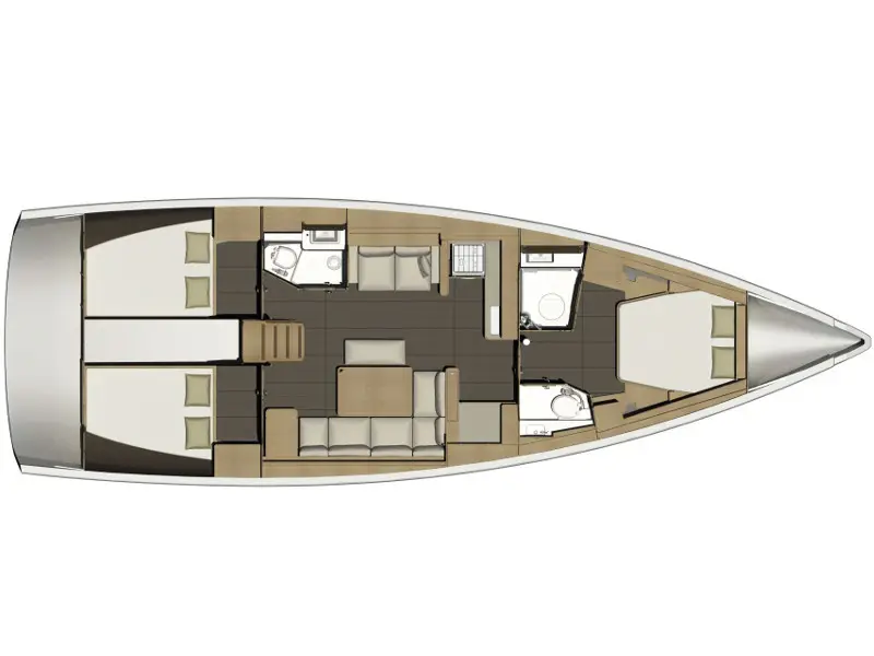 MALIN (owner version, new sails 2024., air condition, generator), Plan image