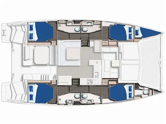 Sunsail 454L Premium, Plan image