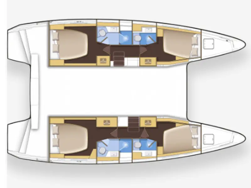 No Name: Master Cabin #1 (Cabin Charter 2 pax) FULLY CREWED, ALL EXPENSES, Plan image
