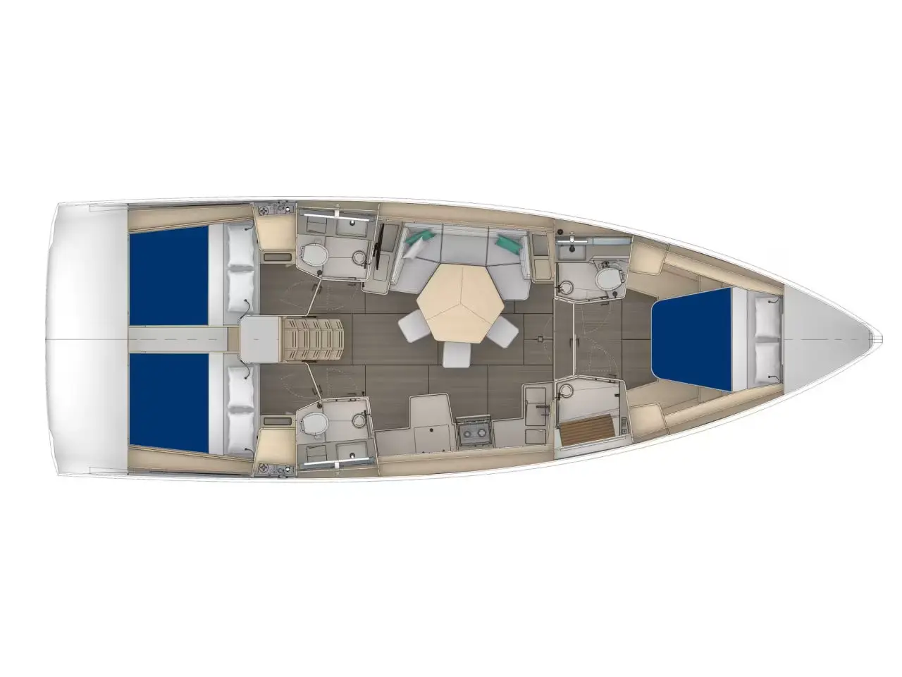 Sunsail 44.3 Premium, Plan image