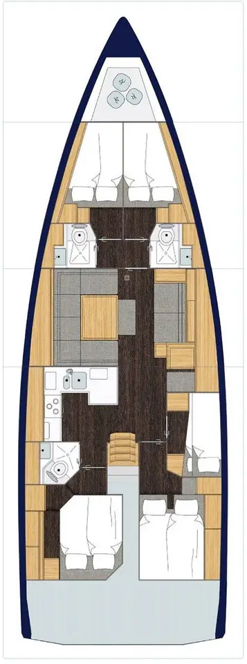 Big blue, Layout