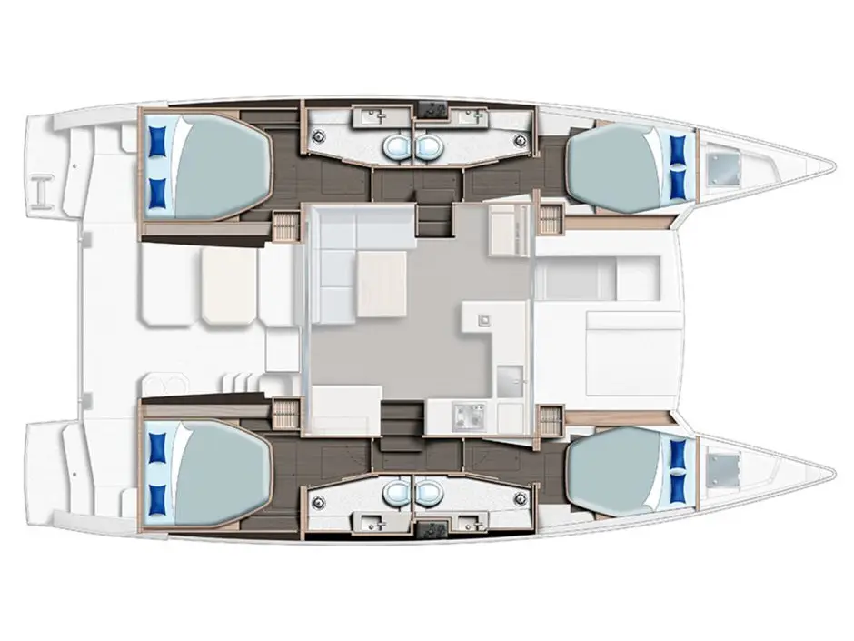 Sunsail 424/4/4 Premium Plus, Plan image
