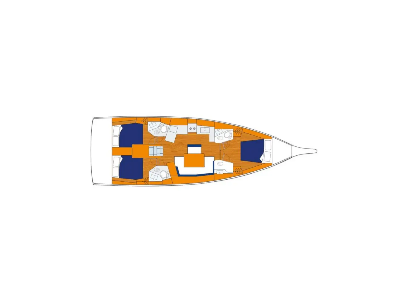 Sunsail 46 Mon Classic, Plan image