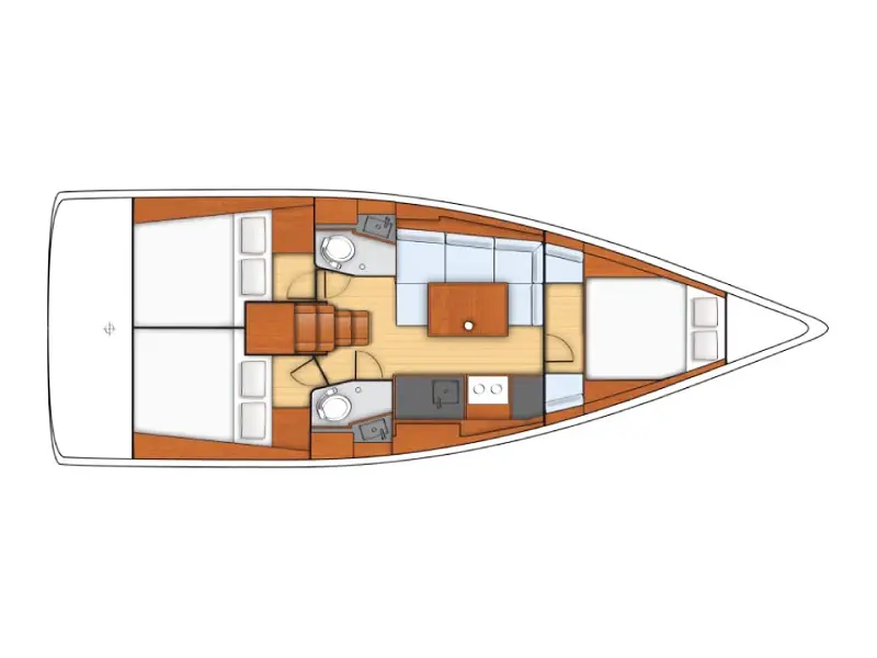 Oceanis 38.1 Classic, Plan image
