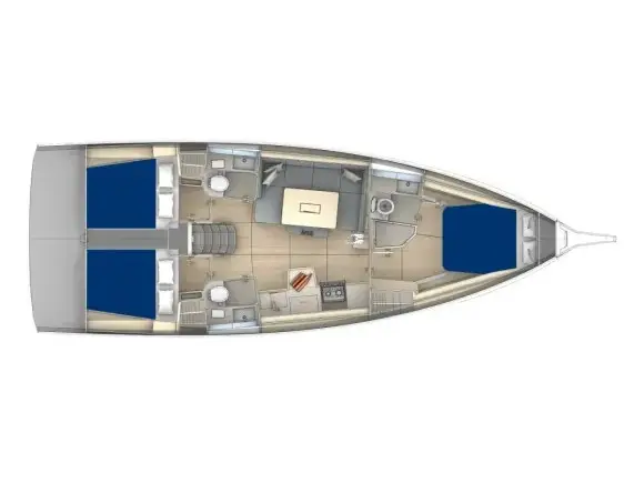 Moorings 41.3 Exclusive, Plan image