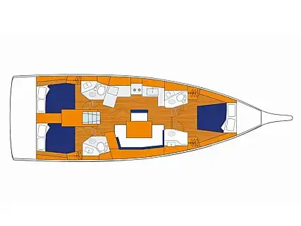 Oceanis 461/3/3 Classic, Plan image
