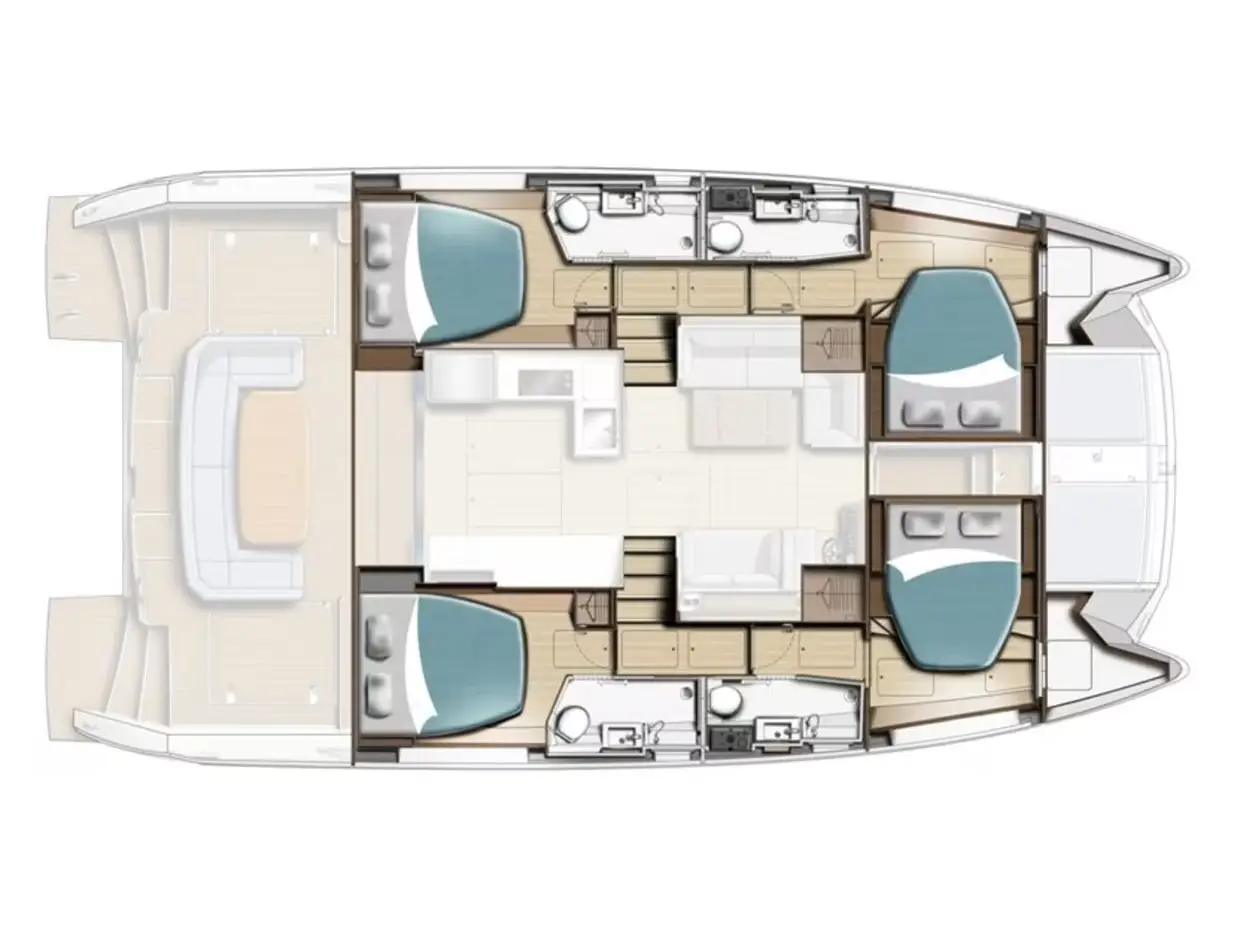 Moorings 464PC Exclusive Plus, Plan image