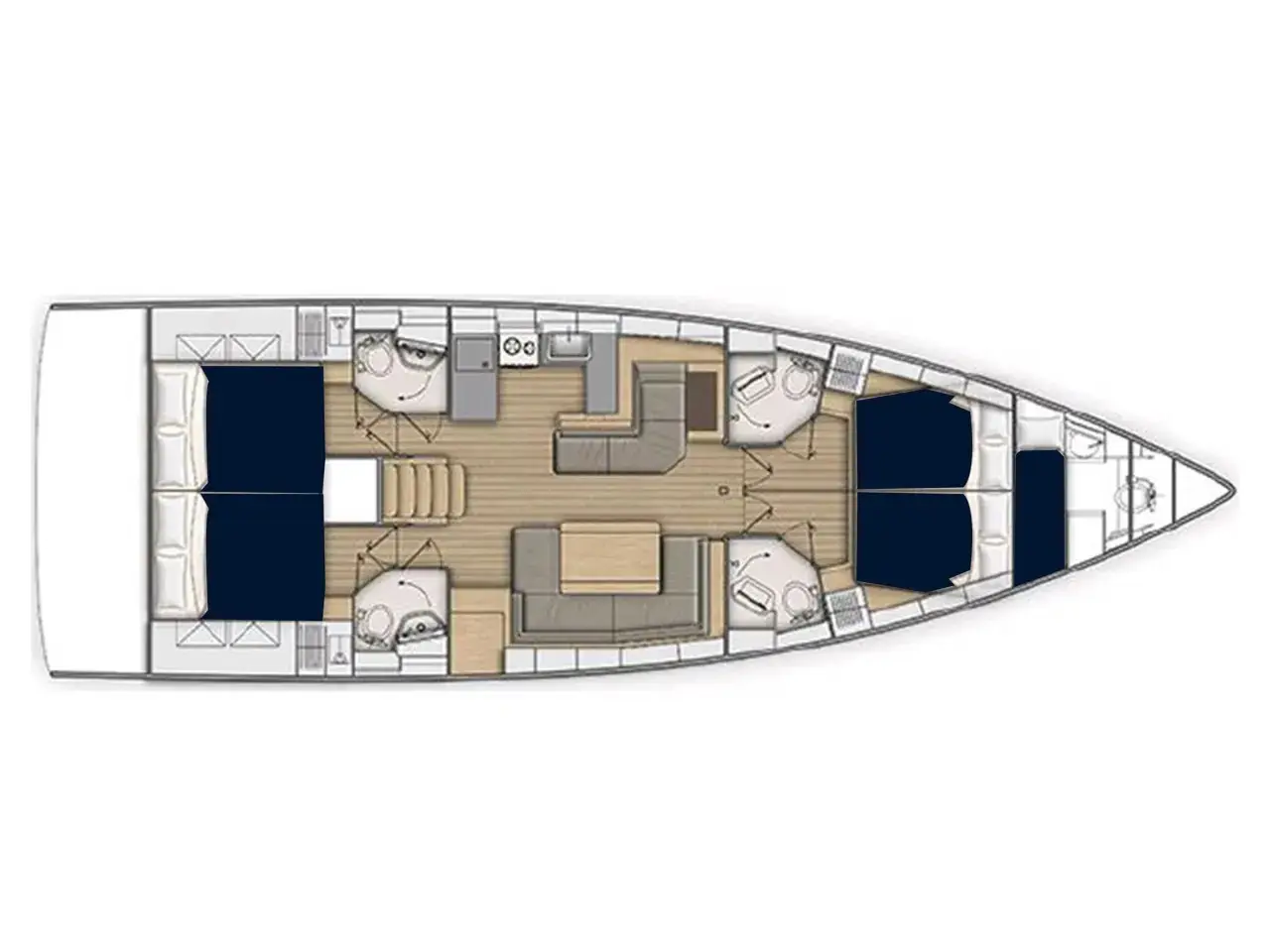 Moorings 52.4 Club, Plan image