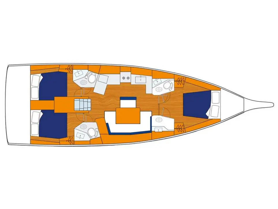 Oceanis 461/3/3 Premium, Plan image