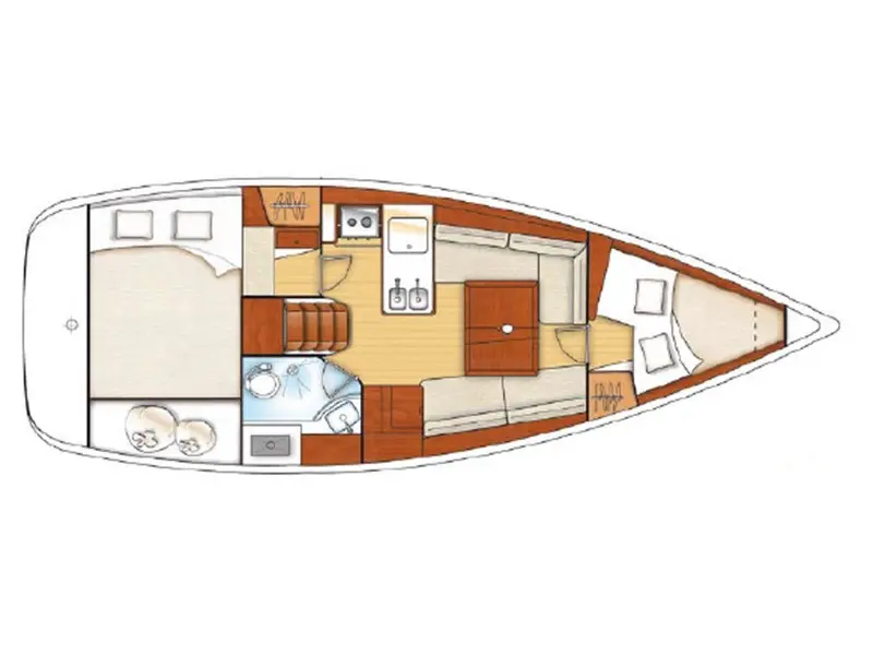 Sunsail 31 Classic, Plan image