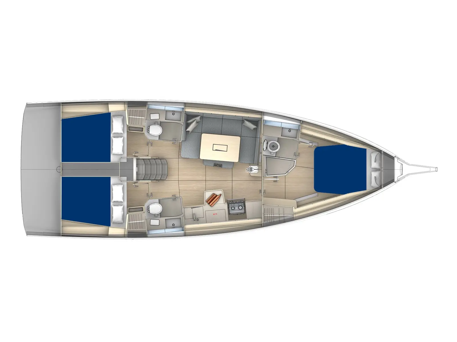 Sunsail 41.3 Premium, Plan image