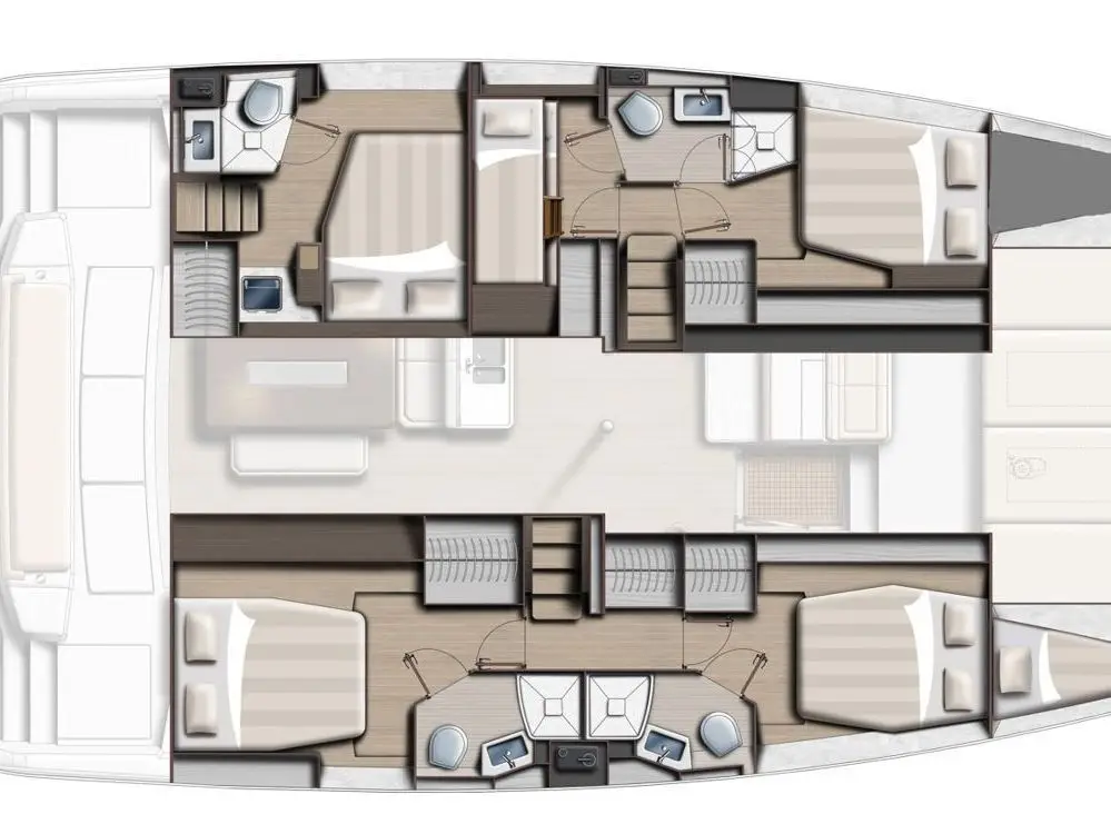 Neda - Skippered, Plan image
