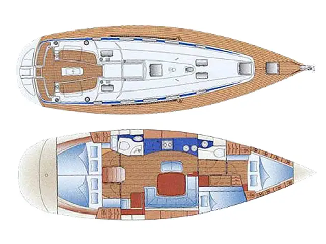 Danai (with Bowthruster ,Solar Panels, New Sails), Plan image
