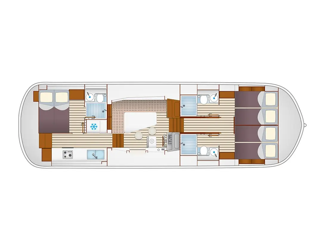 Pénichette Premium+ 6 Pers., Plan image