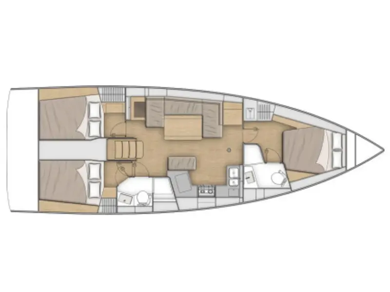 Sunsail 42 Classic, Plan image