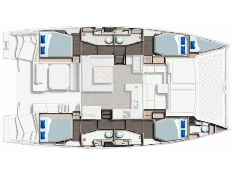 Cabin 2 (Rosabe) - price for 2 pp, Plan image