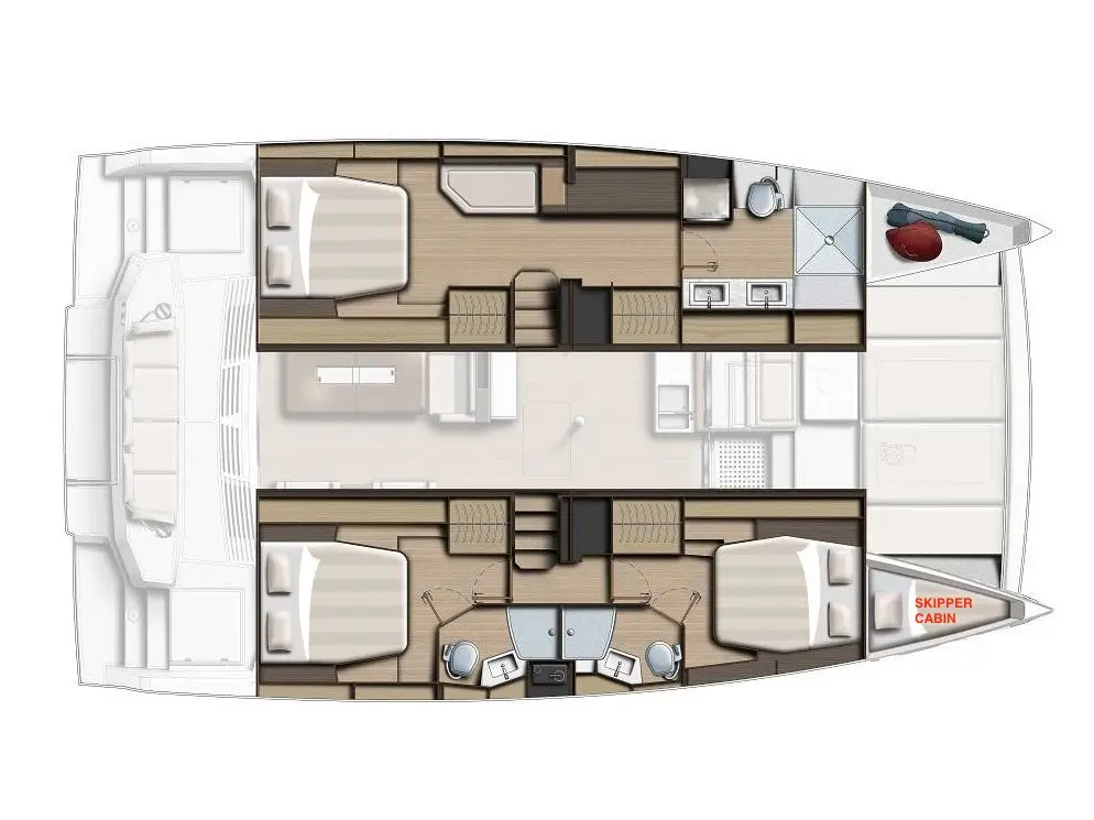BLISS LUXURY CATAMARAN, Plan image
